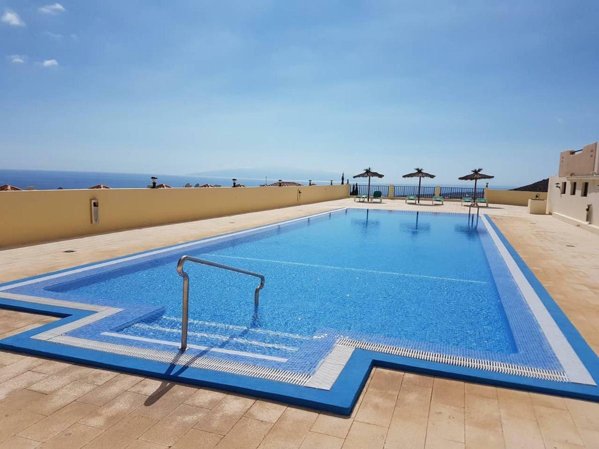 Villa Roque Del Conde With Fantastic Sea View, Terrace, Pool, Wifi, Sat-Tv, Garage 阿德耶 外观 照片