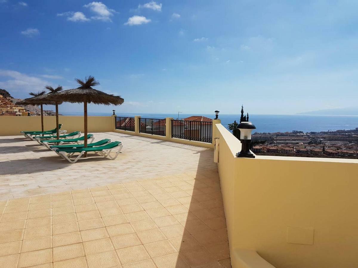 Villa Roque Del Conde With Fantastic Sea View, Terrace, Pool, Wifi, Sat-Tv, Garage 阿德耶 外观 照片